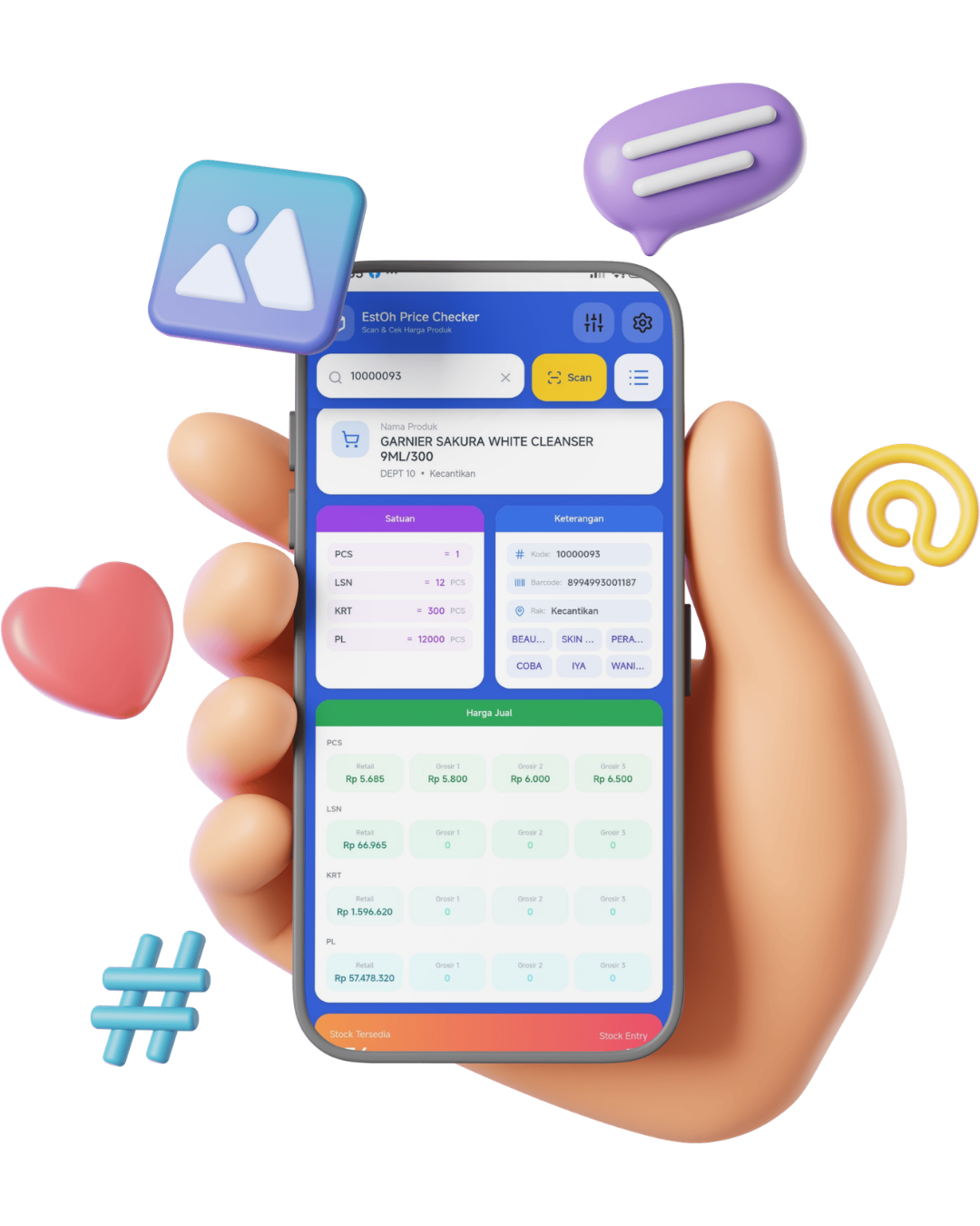 EstOh Price Checker App