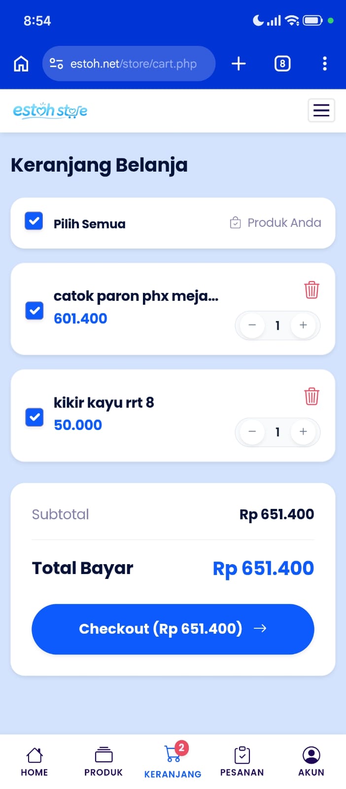 Keranjang Belanja