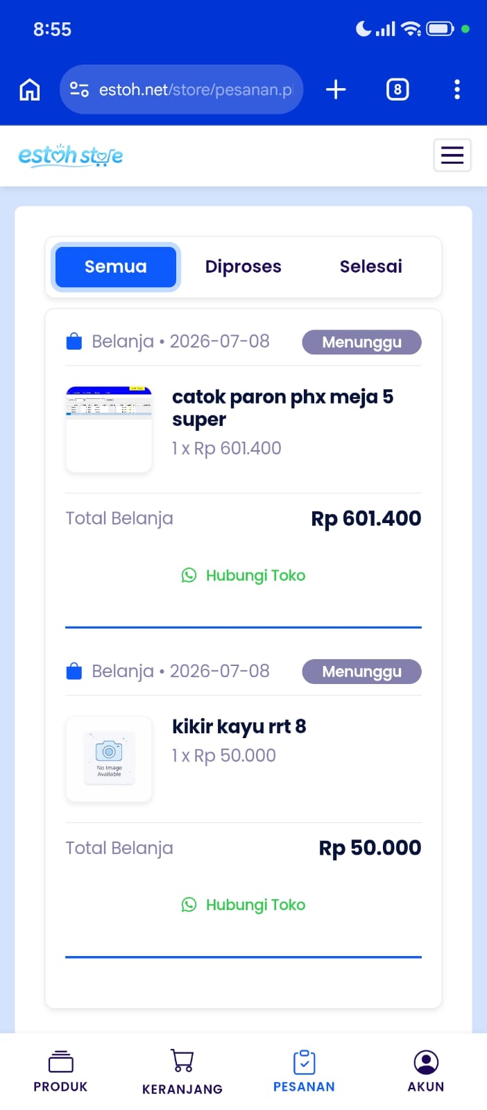Riwayat Pesanan