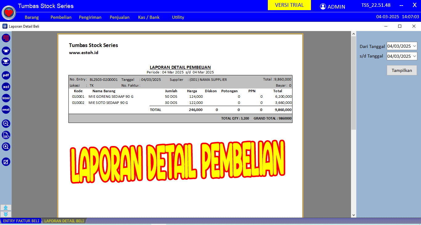 Laporan Pembelian